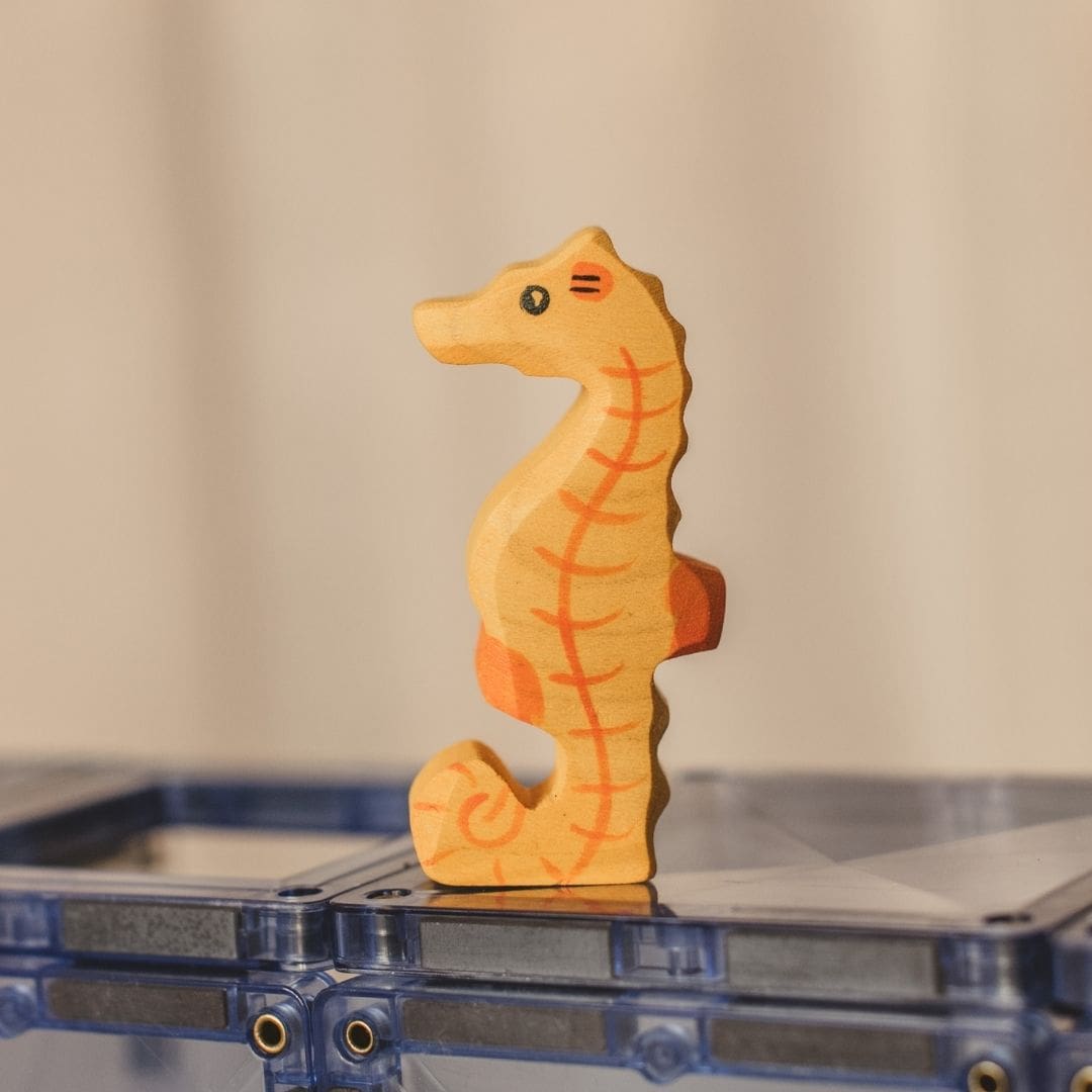 Holztiger zeepaard van hout