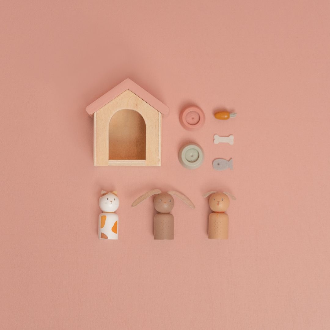 Little Dutch poppenhuis uitbreiding huisdieren