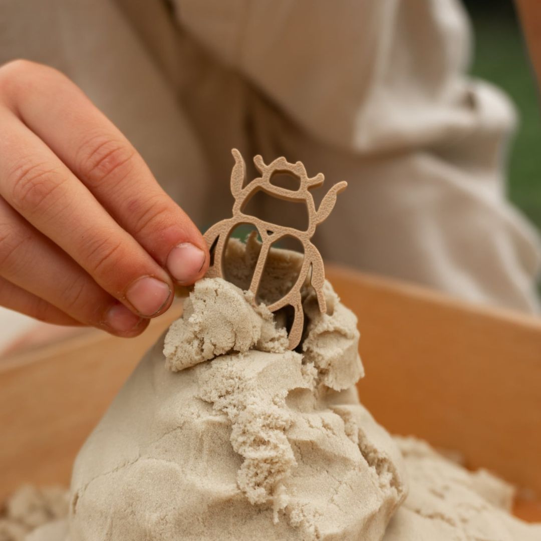 Grennn kinetisch zand vormpjes insecten