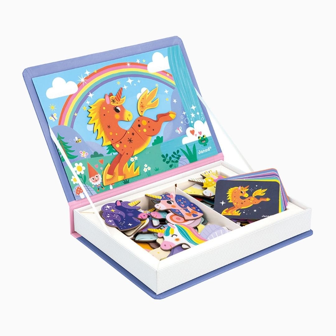 Janod magneetboek - eenhoorn