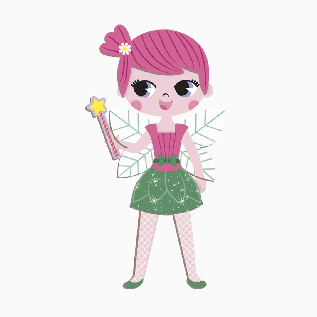 Janod magneetboek - verkleedfeest meisjes