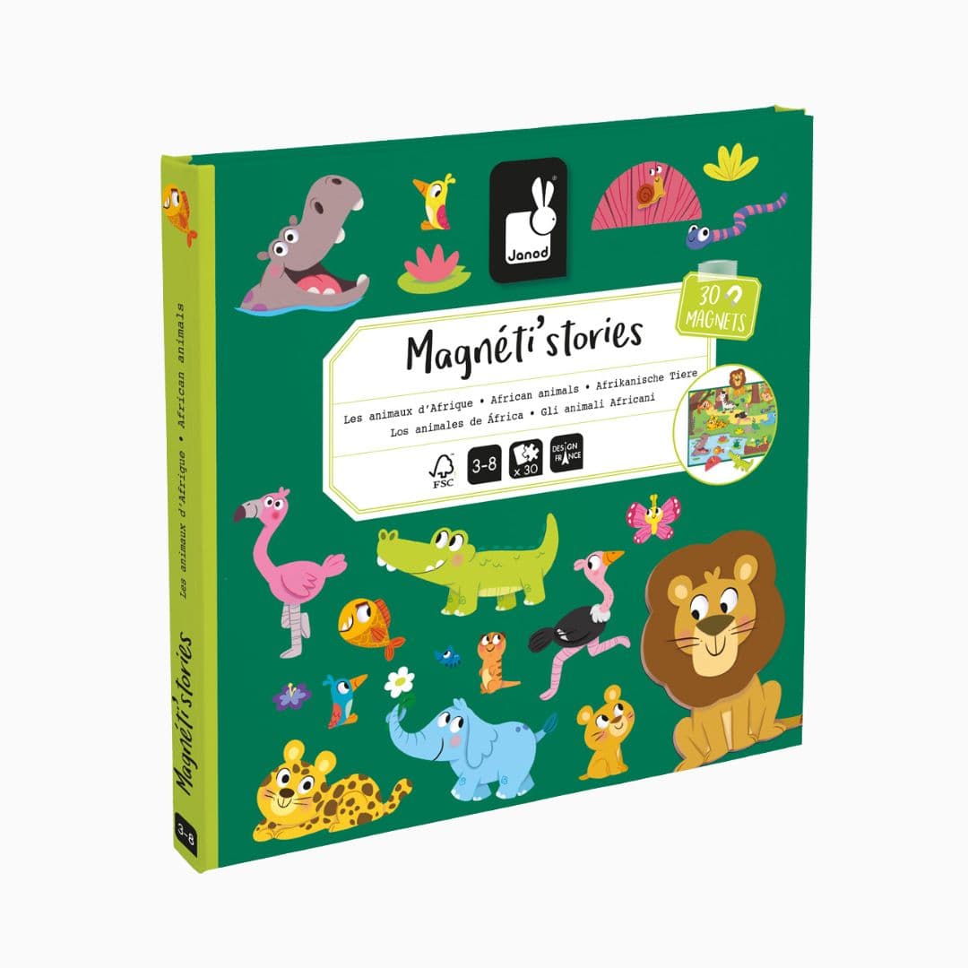 Janod magneet verhalen - afrikaanse dieren