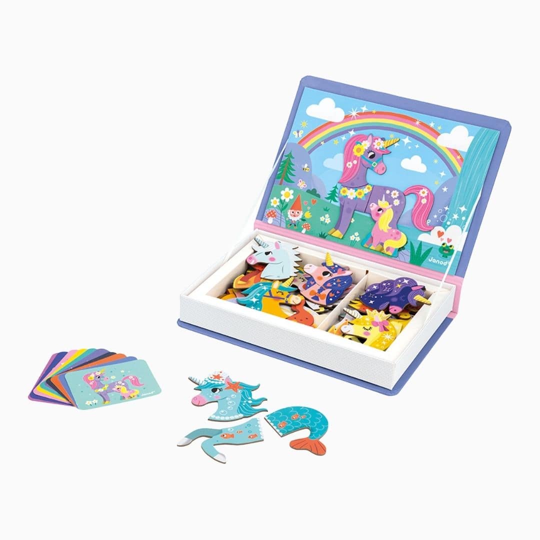 Janod magneetboek - eenhoorn