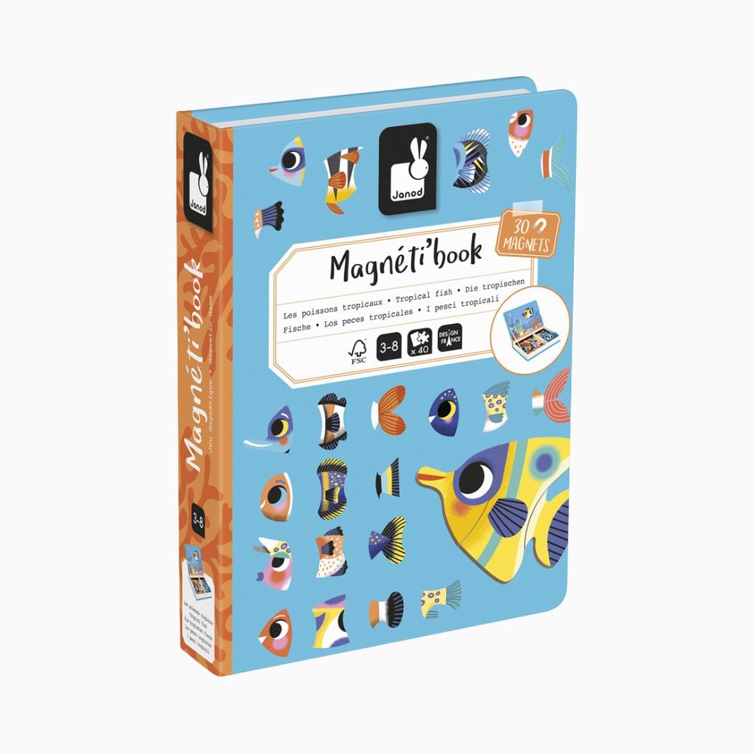 Janod magneetboek tropische vissen puzzel