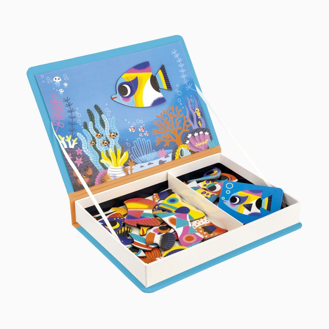 Janod magneetboek tropische vissen puzzel