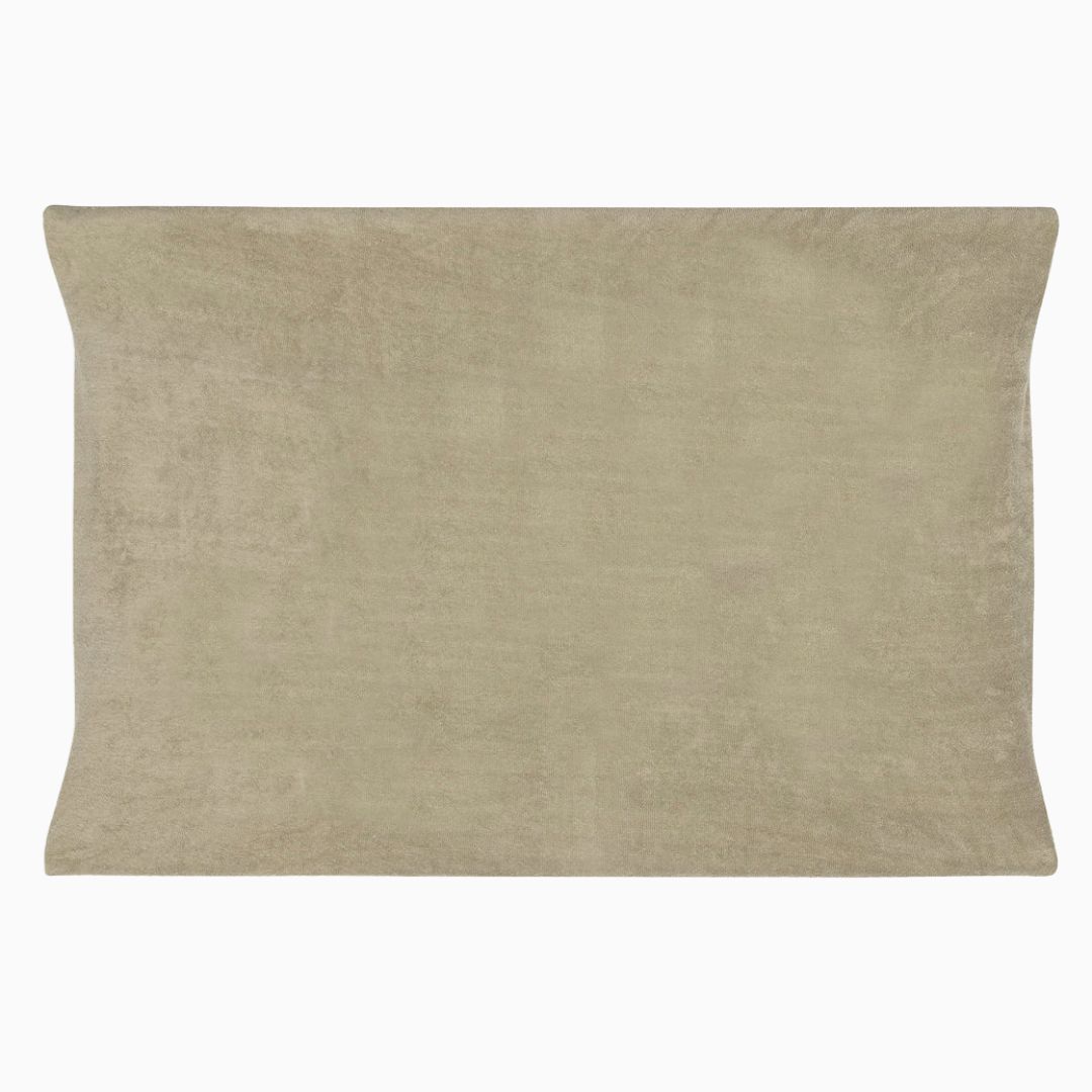 Jollein aankleedkussenhoes van badstof katoen in de oudgroene kleur olive green van 50 x 70 cm