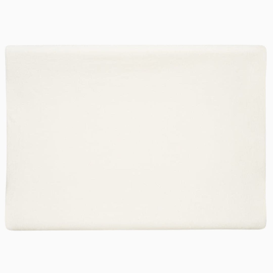 Jollein aankleedkussenhoes van badstof katoen in de kleur ivory wit van 50 x 70 cm