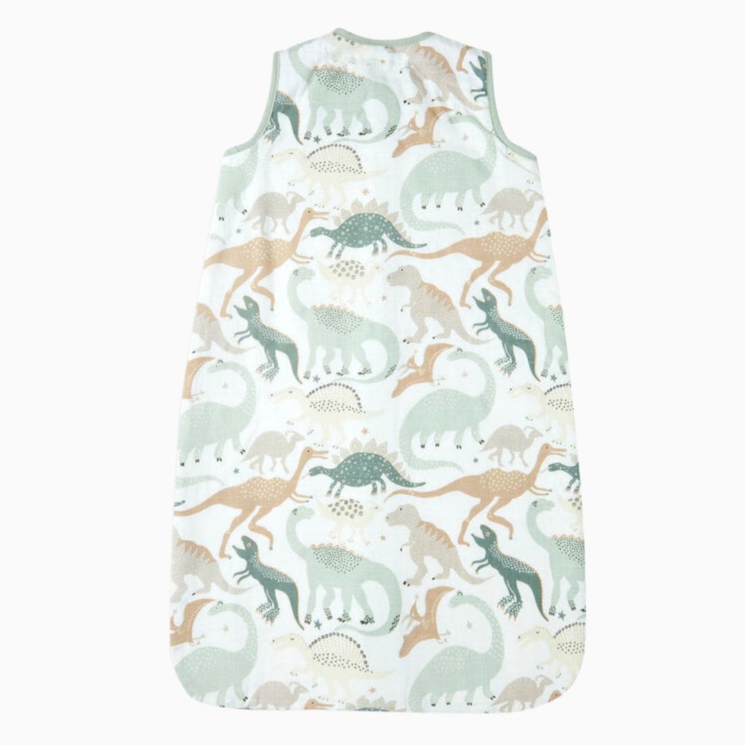 Jollein baby slaapzak zomer met dino-print van hydrofiel katoen