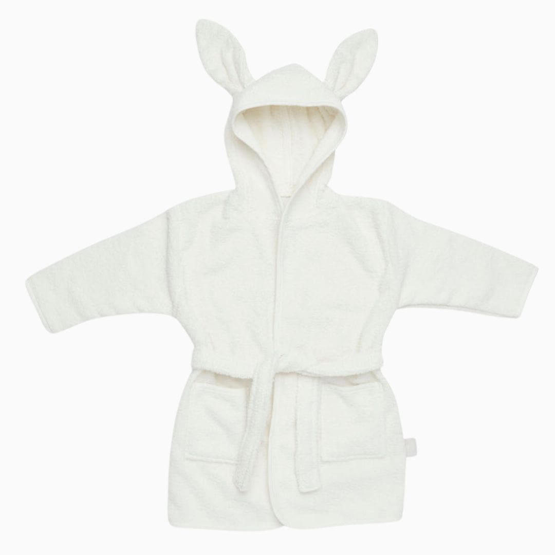 Jollein badstof badjas in de kleur ivory 1-2 jaar