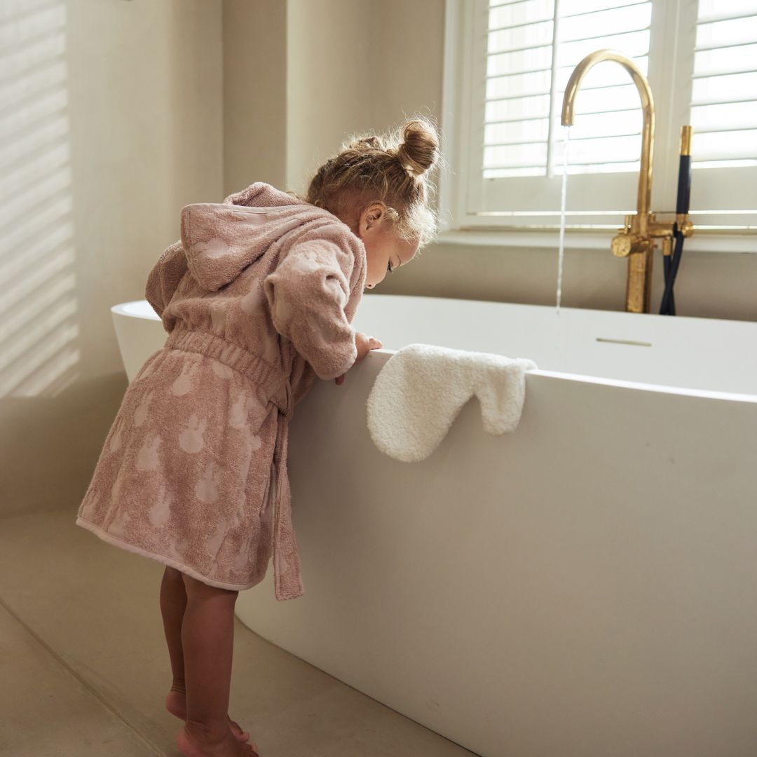 Jollein x Miffy badstof badjas Nijntje Wild rose roze