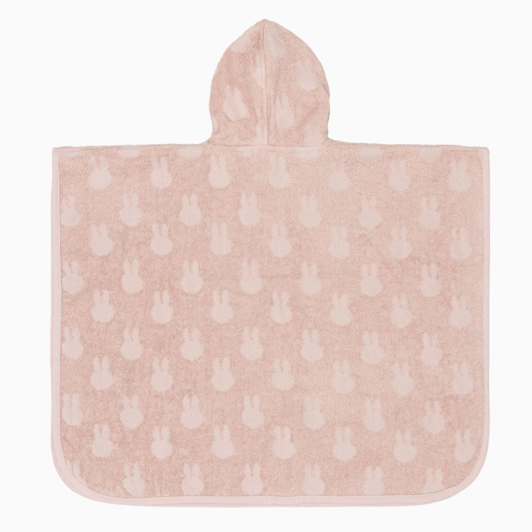 Jollein x Miffy badstof badponcho Nijntje wild rose roze