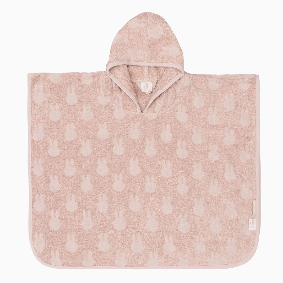 Jollein x Miffy badstof badponcho Nijntje wild rose roze