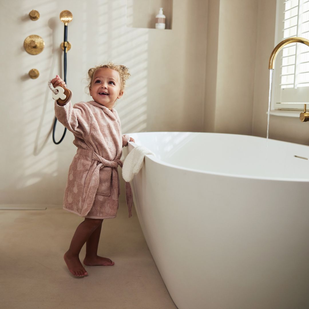 Jollein x Miffy badstof badjas Nijntje Wild rose roze