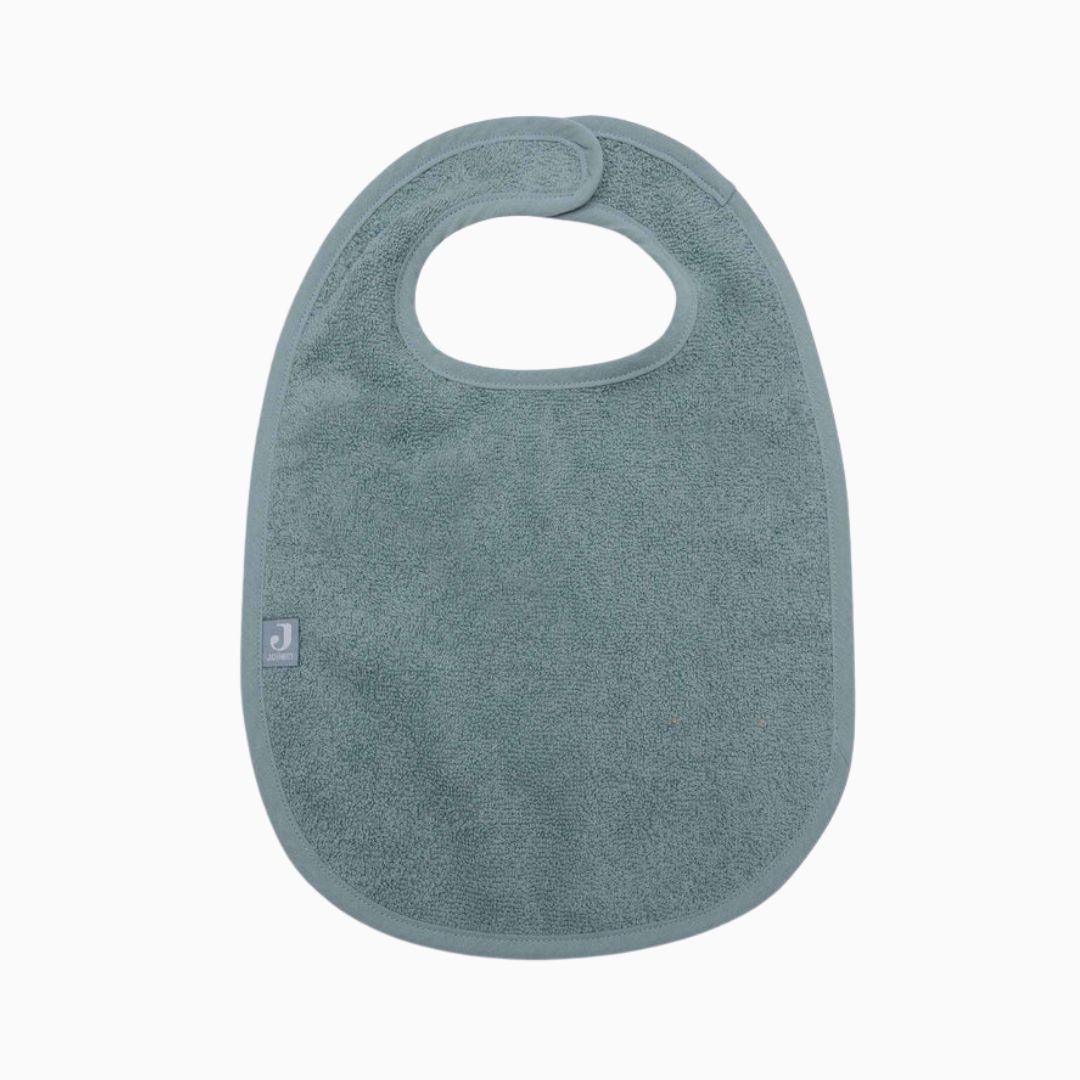 Jollein badstof slab met klittenbandsluiting in de donker oudgroene kleur sea green