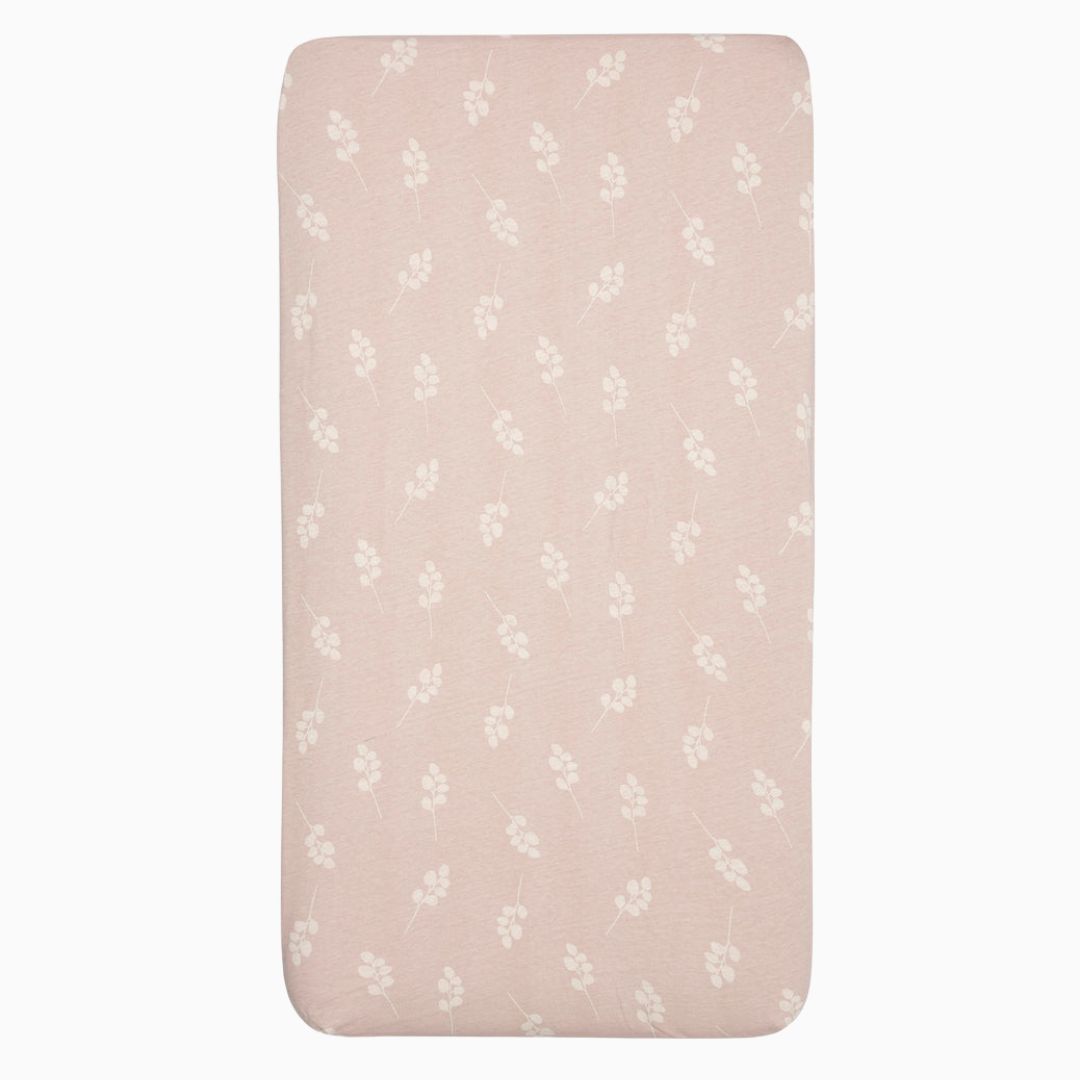 Jollein hoeslaken van jersey katoen voor wieg en ledikant in de kleur roze