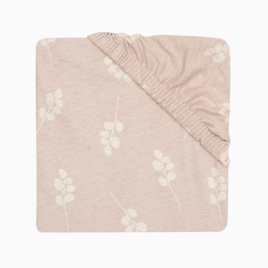 Jollein hoeslaken van jersey katoen voor wieg en ledikant in de kleur roze