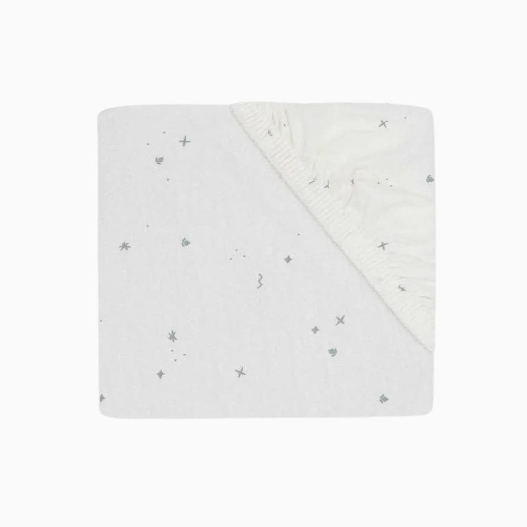 Jollein hoeslaken jersey twinkling - sea green