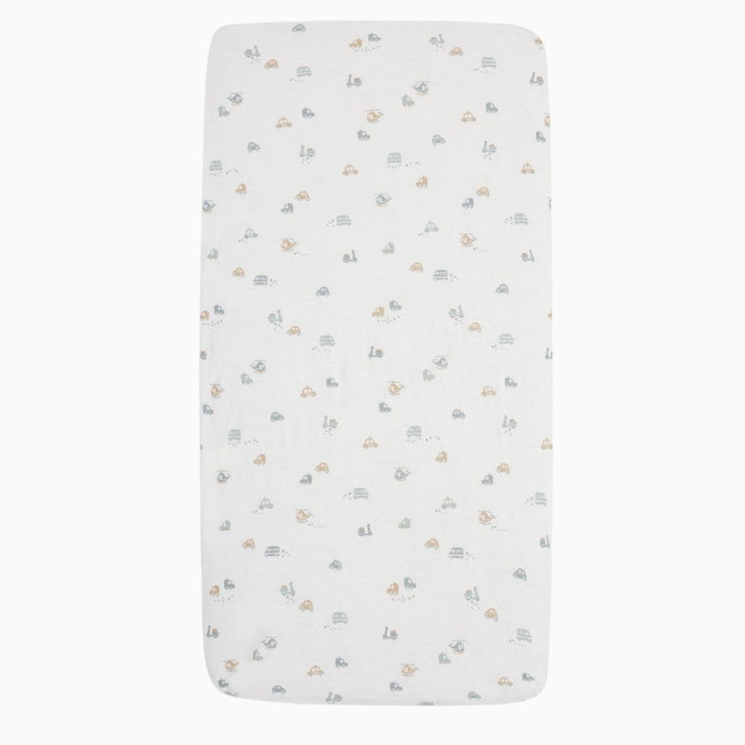 Jollein hoeslaken jersey katoen met thema on the go auto