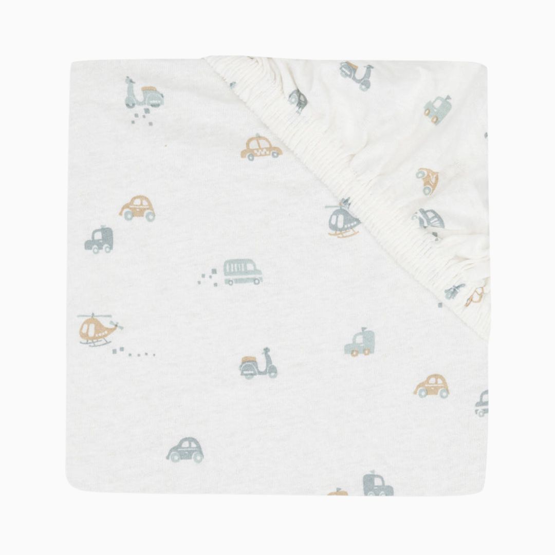 Jollein hoeslaken jersey katoen met thema on the go auto