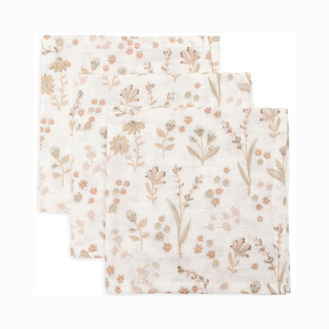 Jollein hydrofiele monddoekjes set bloomy bloemenprint