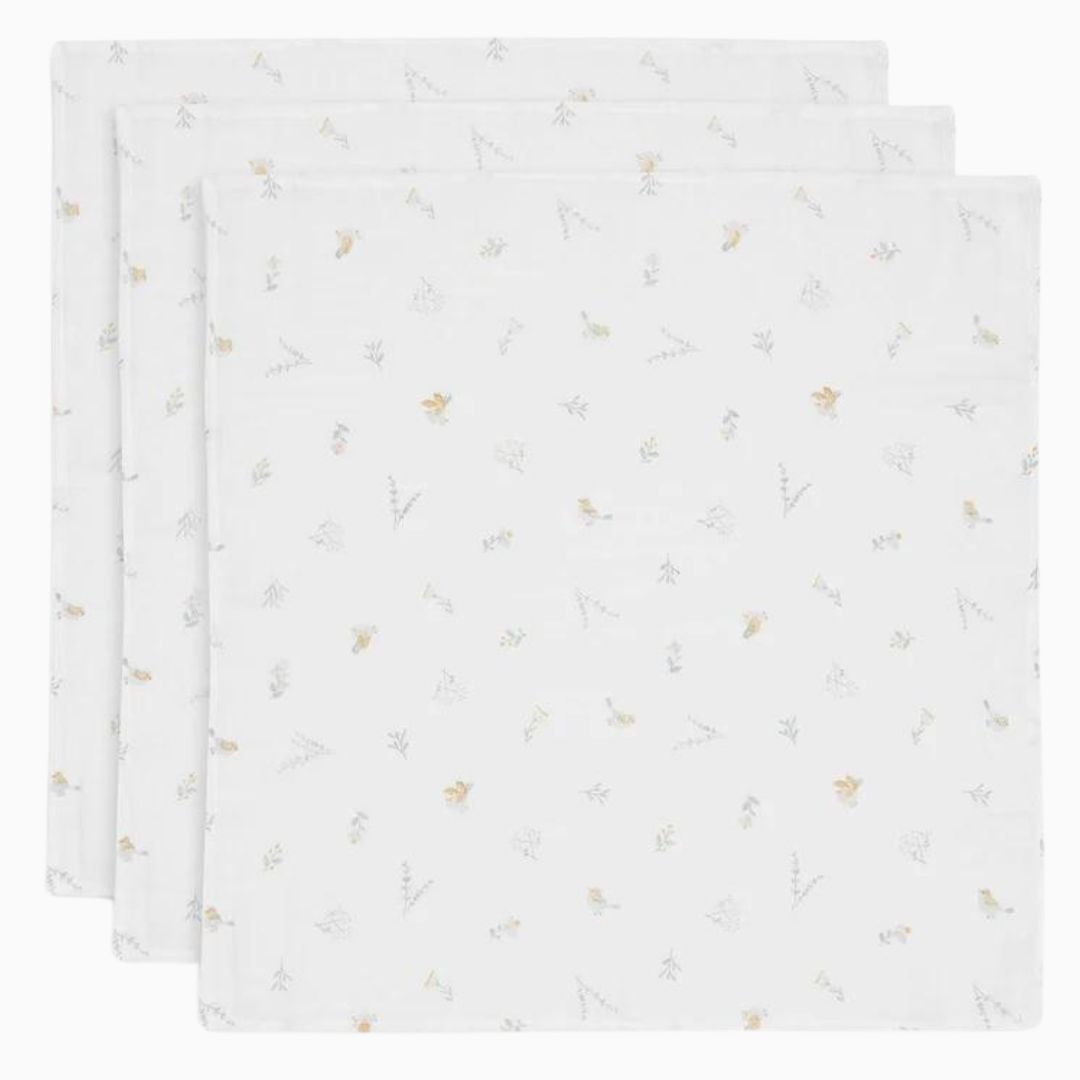 Jollein hydrofiele doeken set Lovely Birds - 3-pack