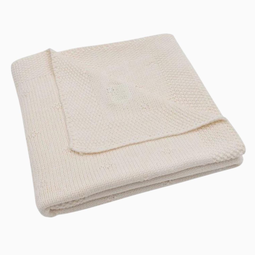 Jollein wiegdeken cosy knit- ivory