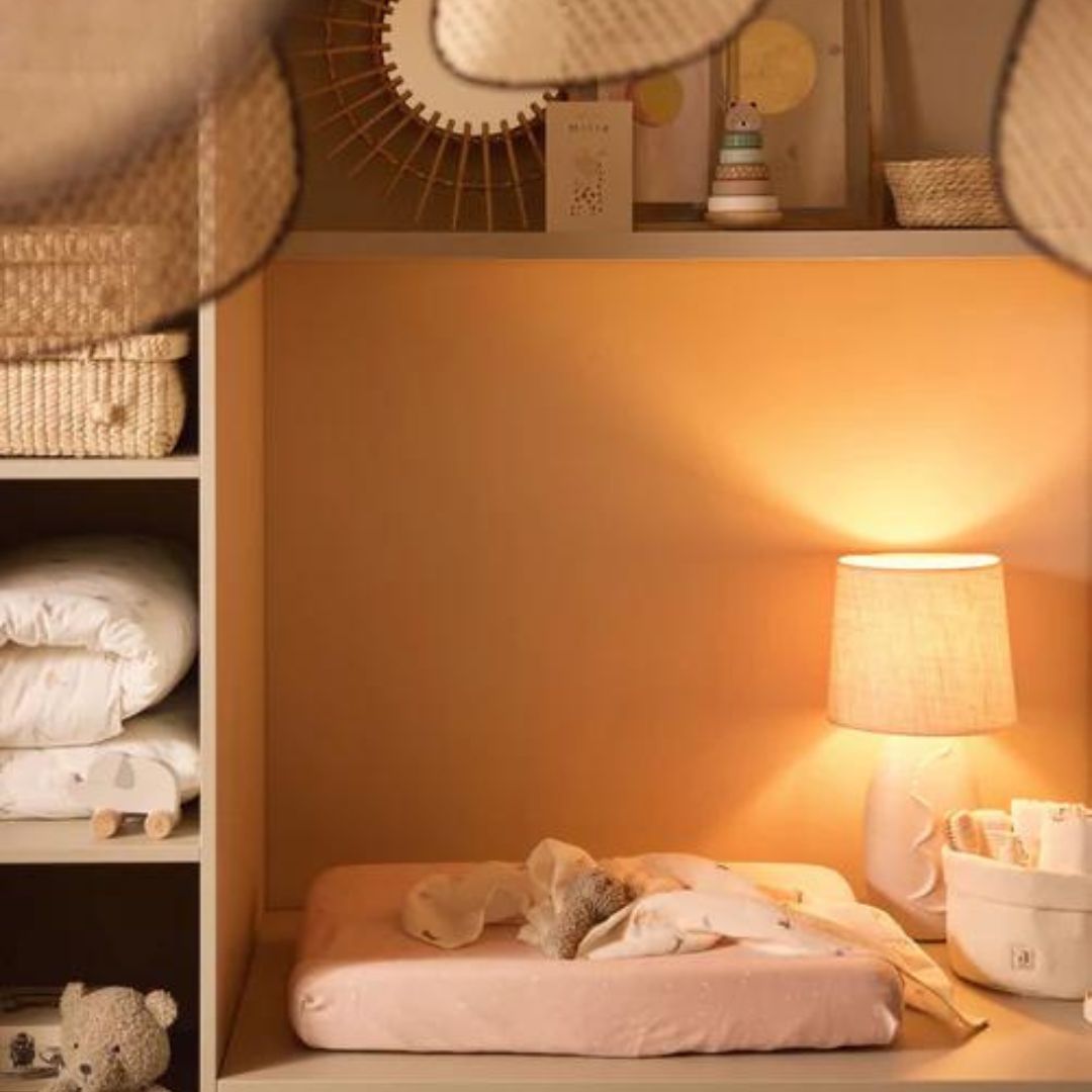 Jollein aankleedkussenhoes jersey Twinkling - Wild Rose