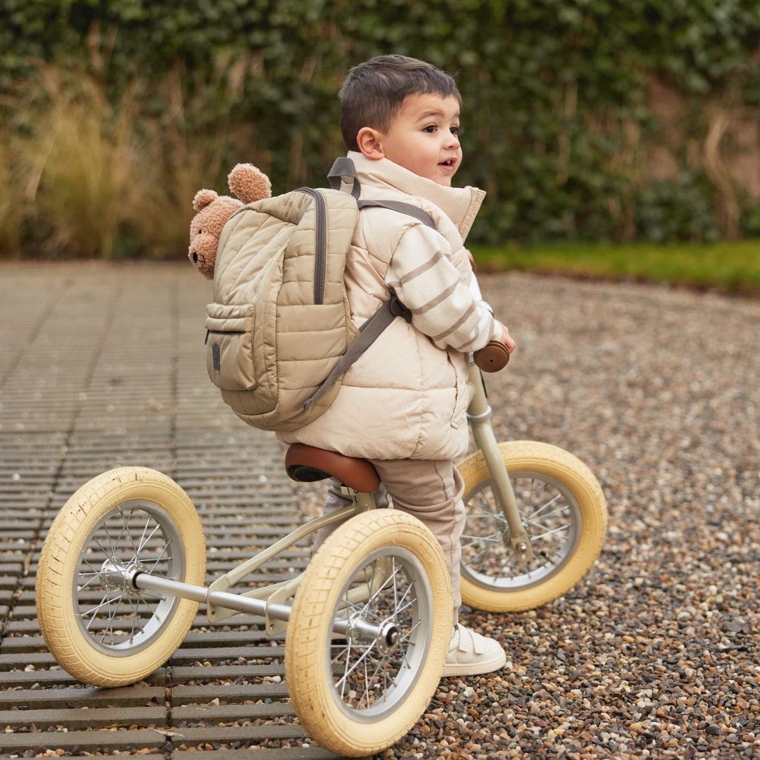 Jollein kinderrugzak gewatteerd in de kleur groen
