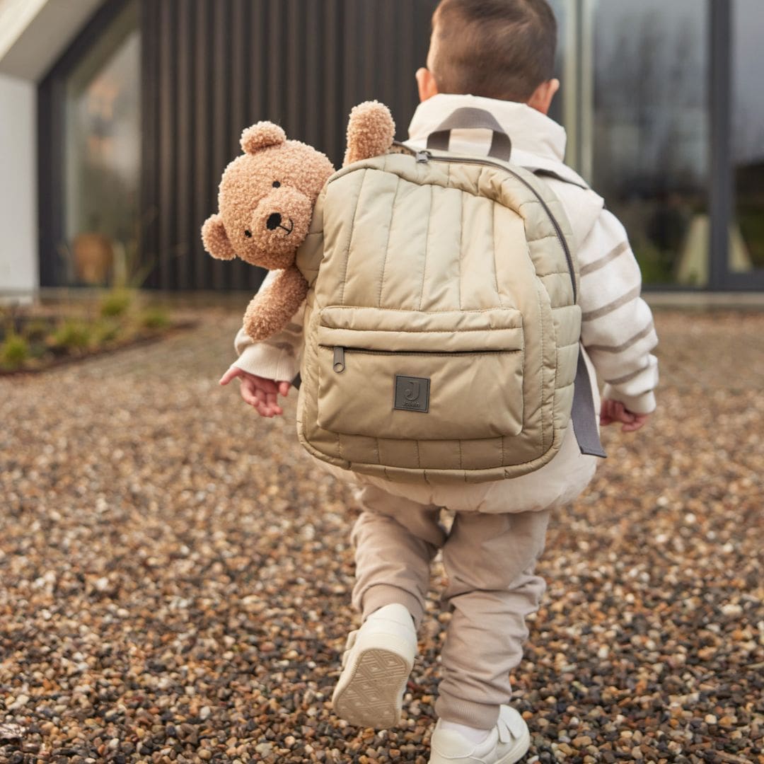 Jollein kinderrugzak gewatteerd in de kleur groen