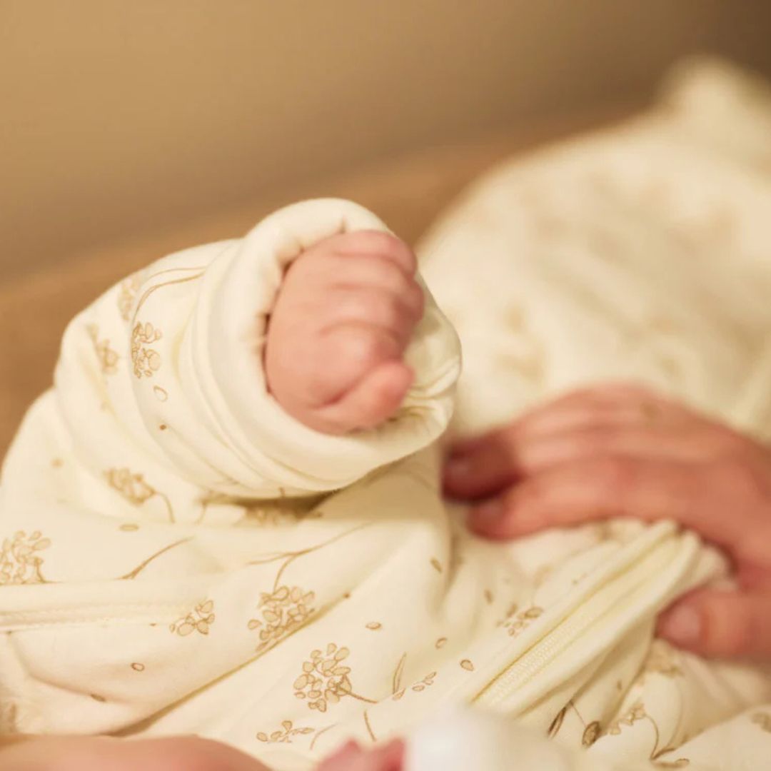 Jollein slaapzak met afritsbare mouwen - leafy dreams