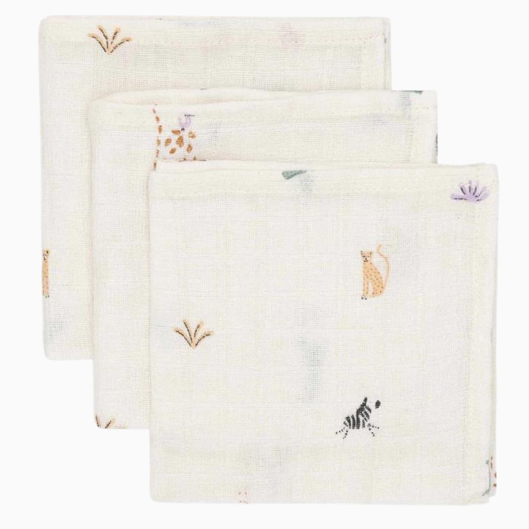 Jollein monddoekje Jungle Jambo - 3 stuks