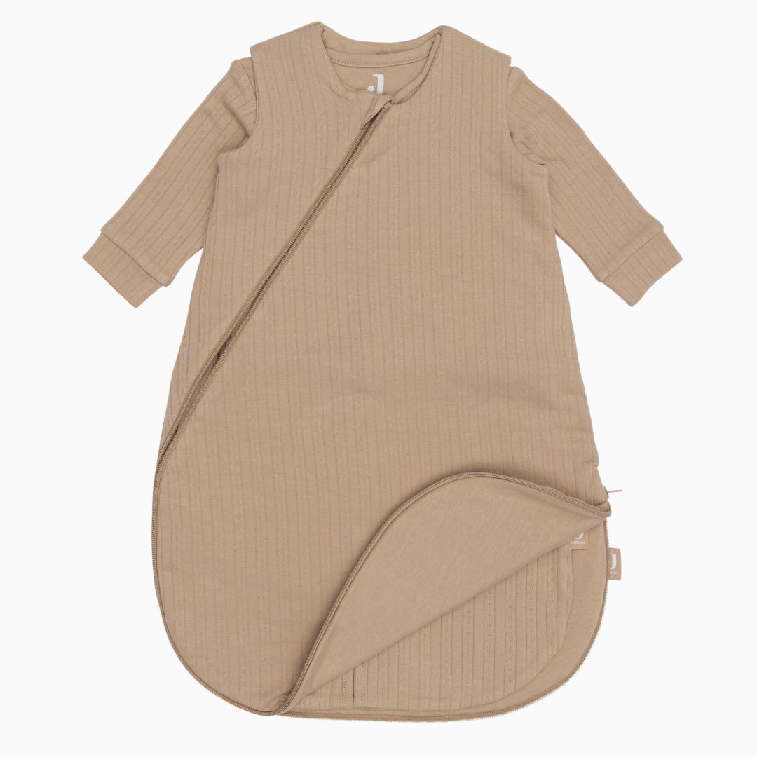 Jollein newborn 4-seizoenen slaapzak 60cm ajour biscuit