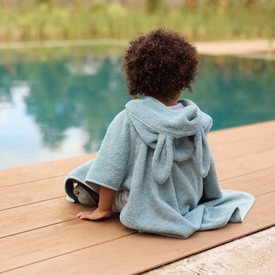 Jollein badponcho sea green