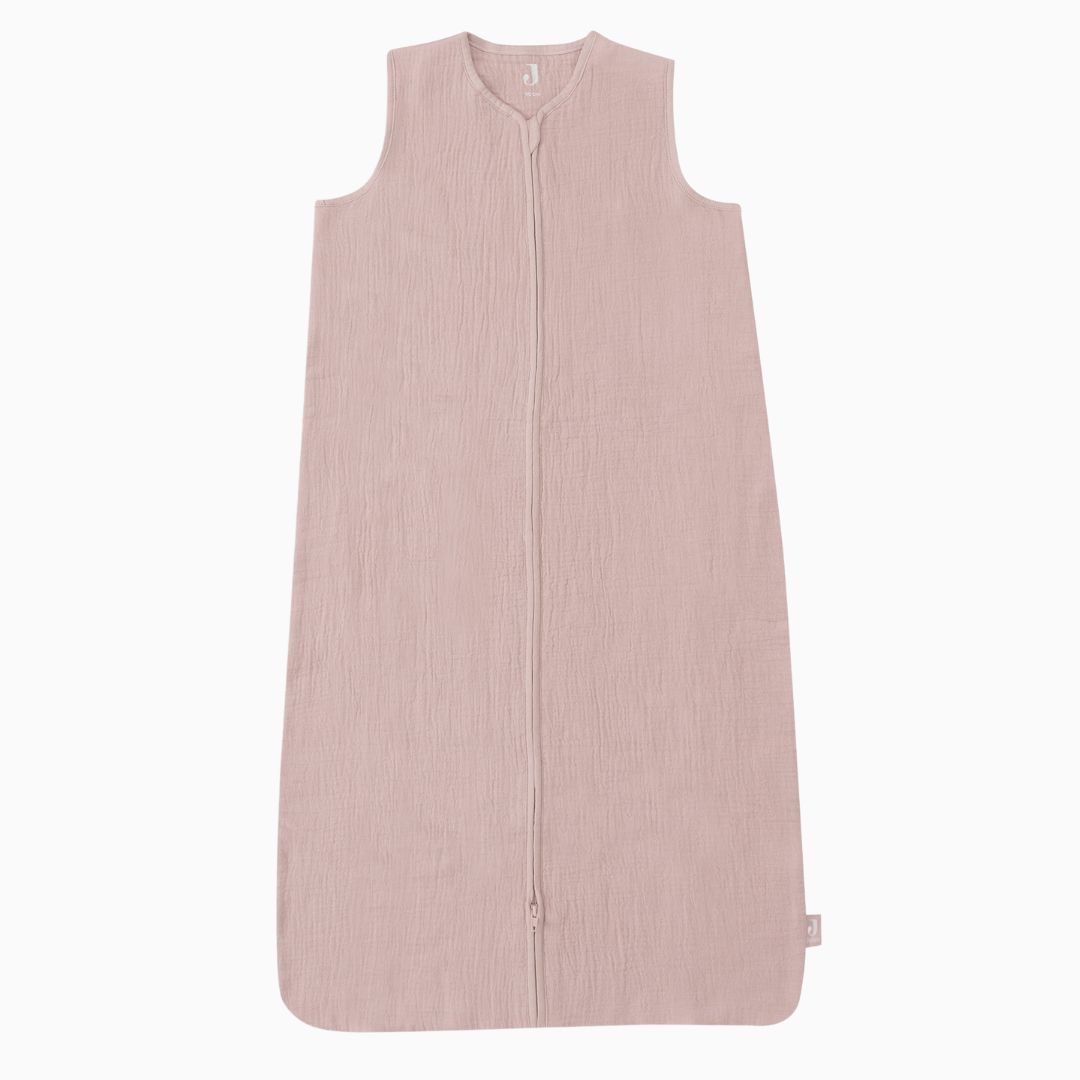 Jollein baby slaapzak van hydrofiel katoen voor in de zomer in de kleur wild rose roze