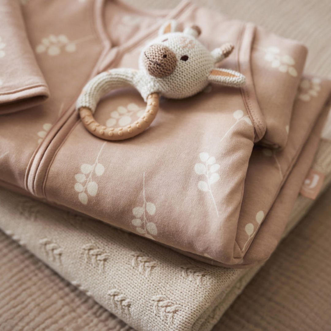 Jollein slaapzak met afritsbare mouwen voor in de winter Twig Wild rose