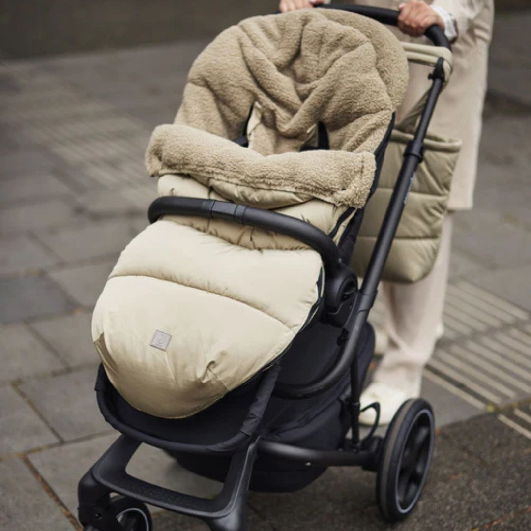 Jollein voetenzak buggy/kinderwagen Puffed - Olive Green