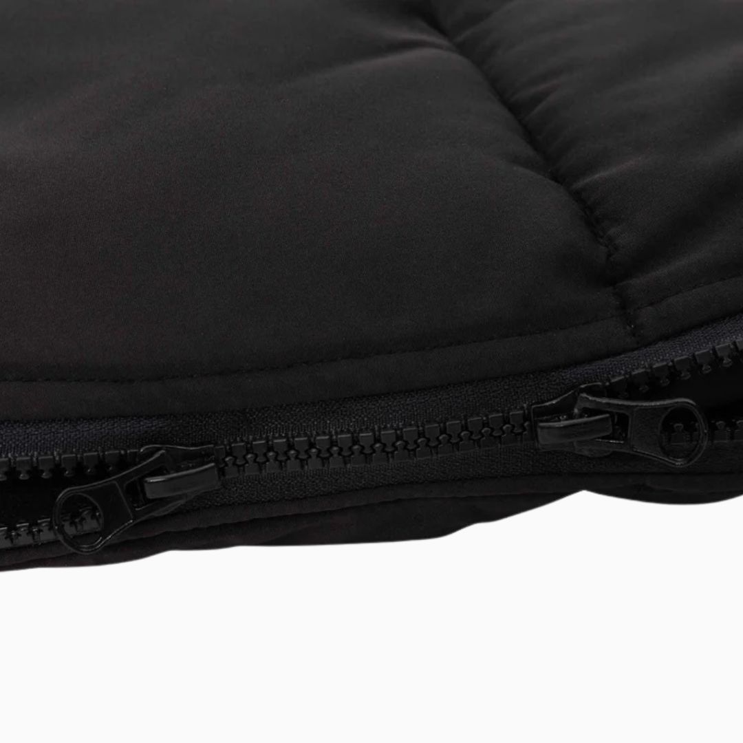 Jollein voetenzak groep 0+ 3/5 punts gordel Puffed - Black