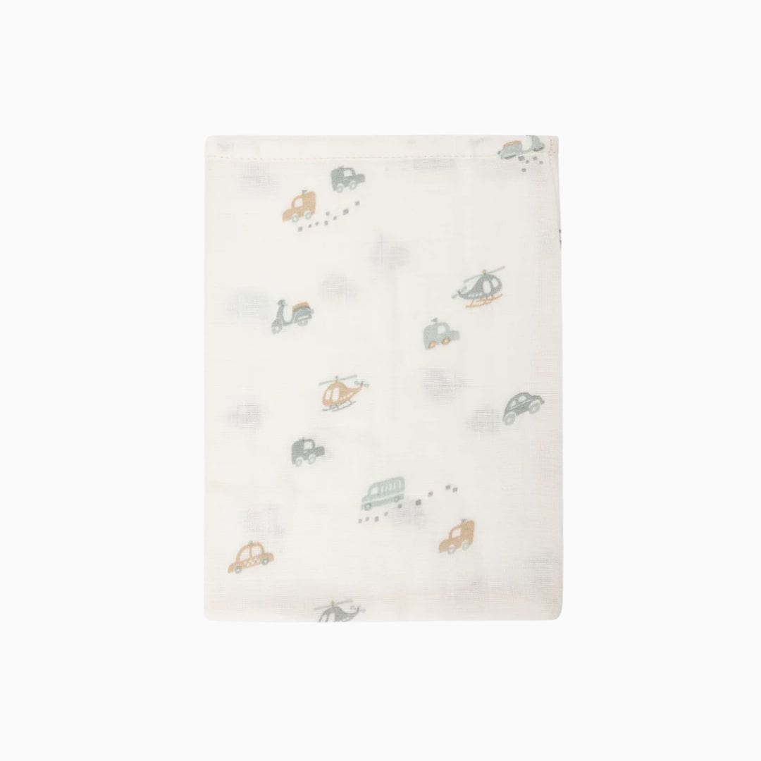 Jollein hydrofiele washandjes in the print On the go