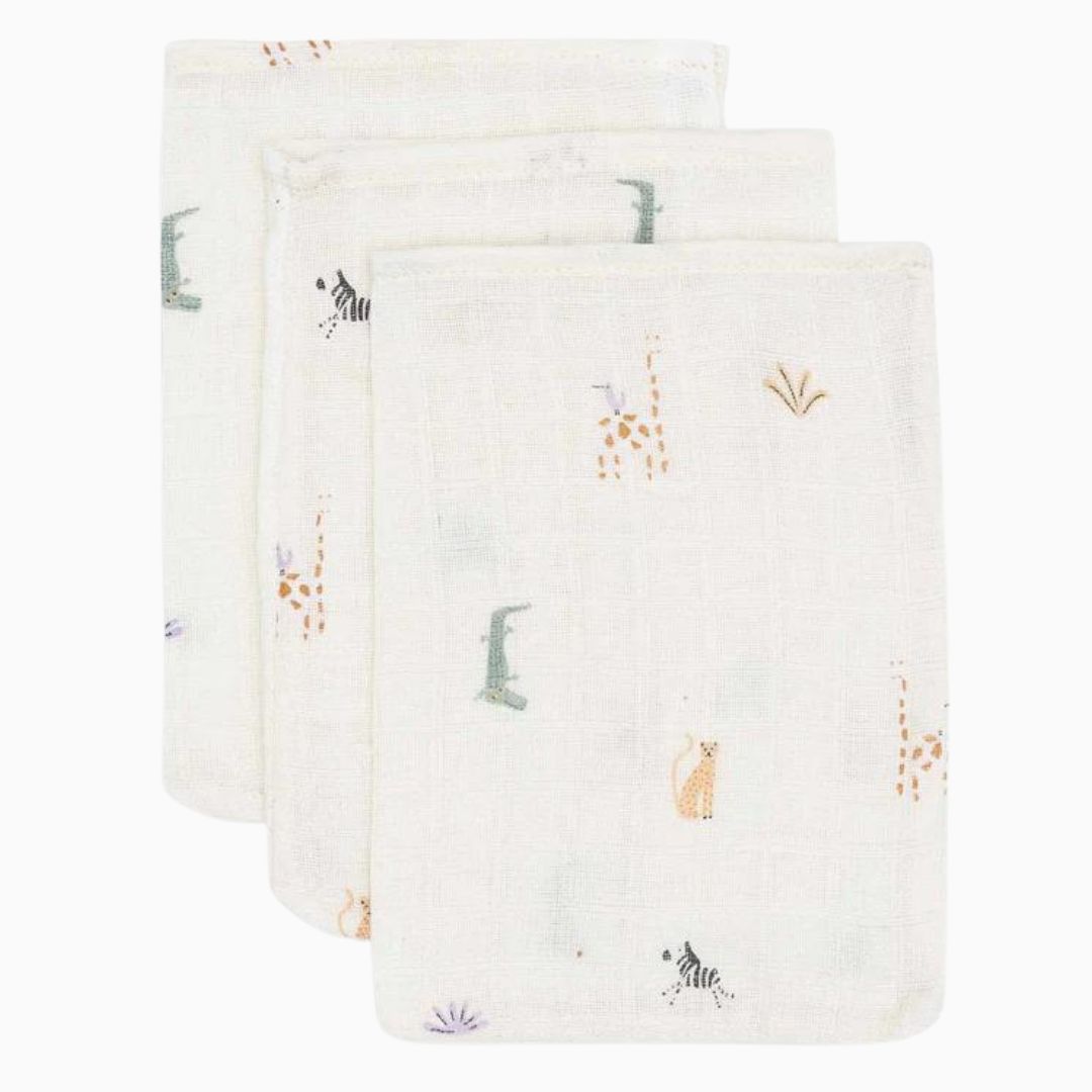 Jollein hydrofiel washandje - Jungle Jambo