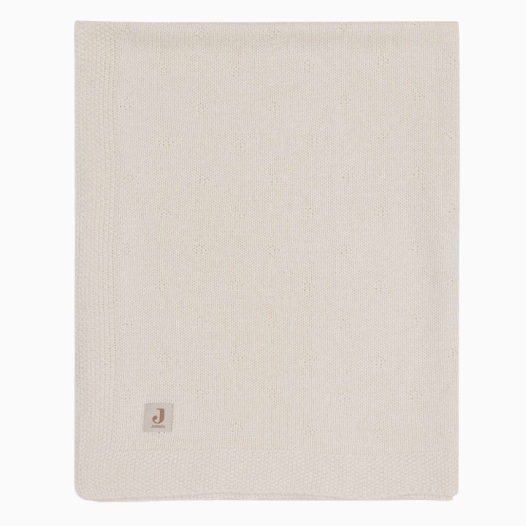 Jollein wiegdeken cosy knit- ivory