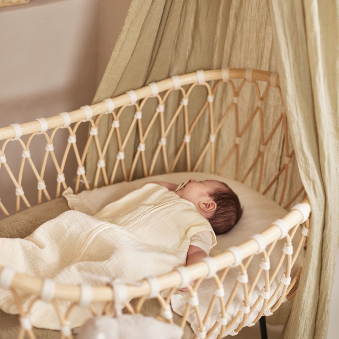 Jollein baby slaapzak van hydrofiel katoen voor in de zomer in de kleur oatmeal