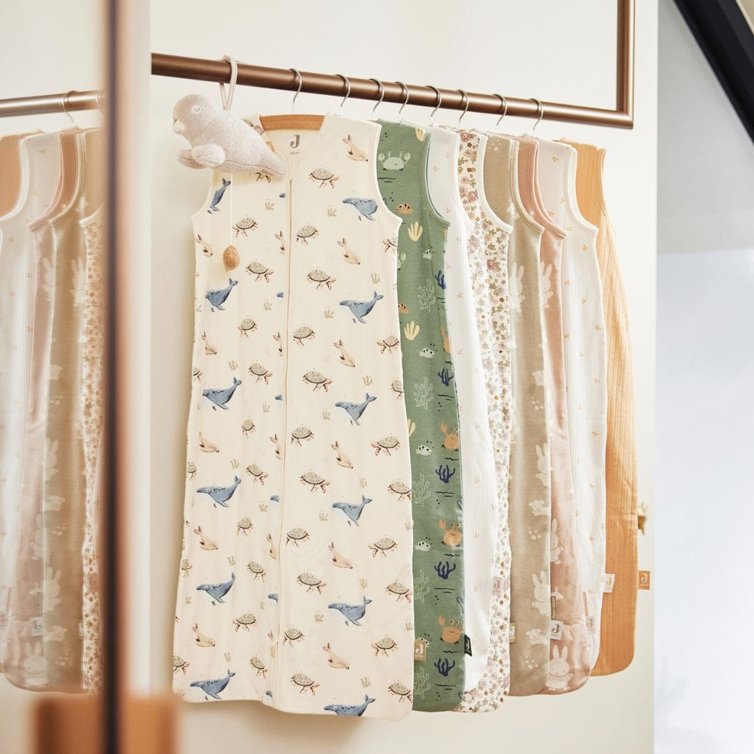 Jollein baby slaapzak van jersey katoen voor in de zomer met zeedieren print