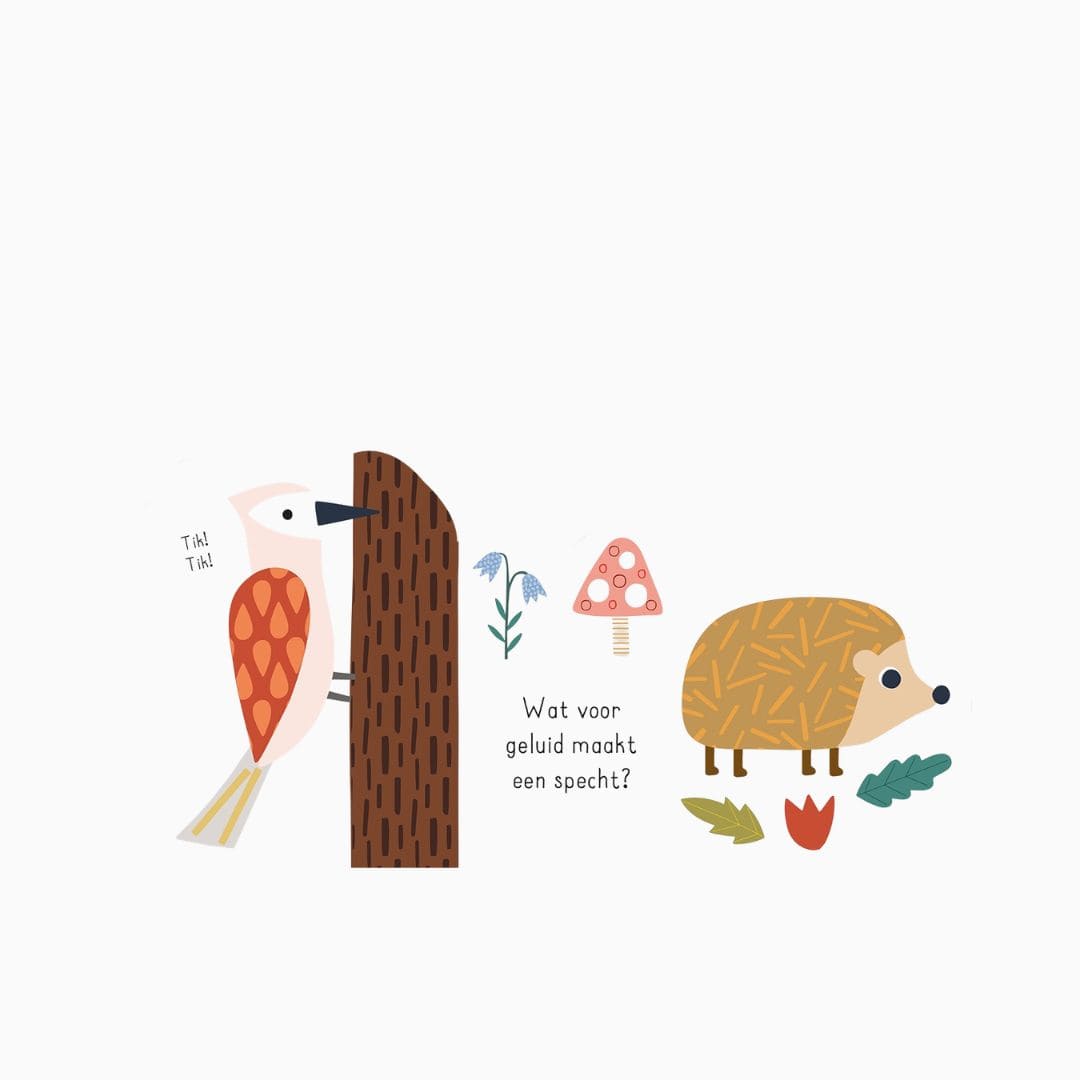 Lantaarn publishers kartonboek beestenboel in het thema bos