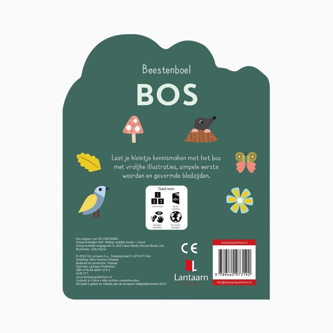 Lantaarn publishers kartonboek beestenboel in het thema bos