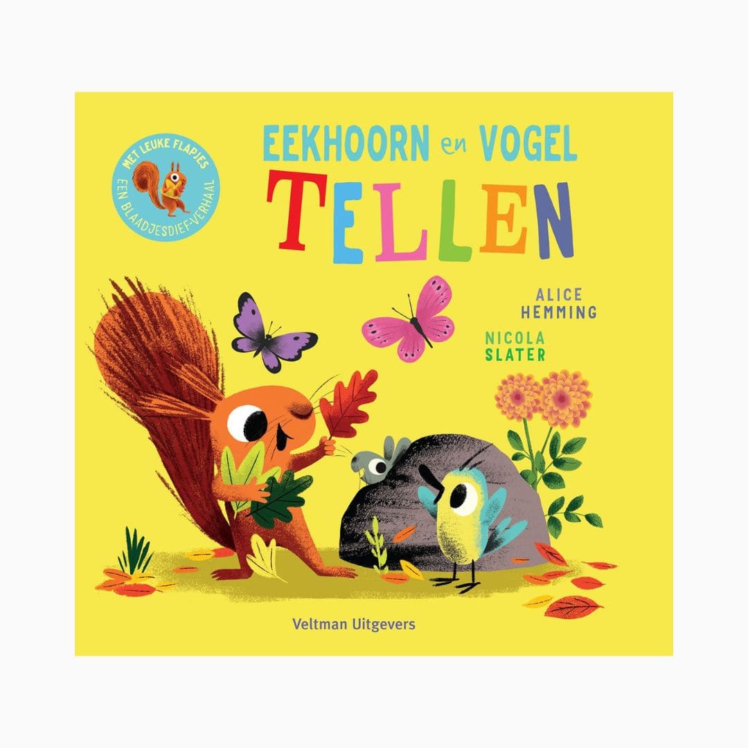 Kartonboek met flapjes om te leren tellen