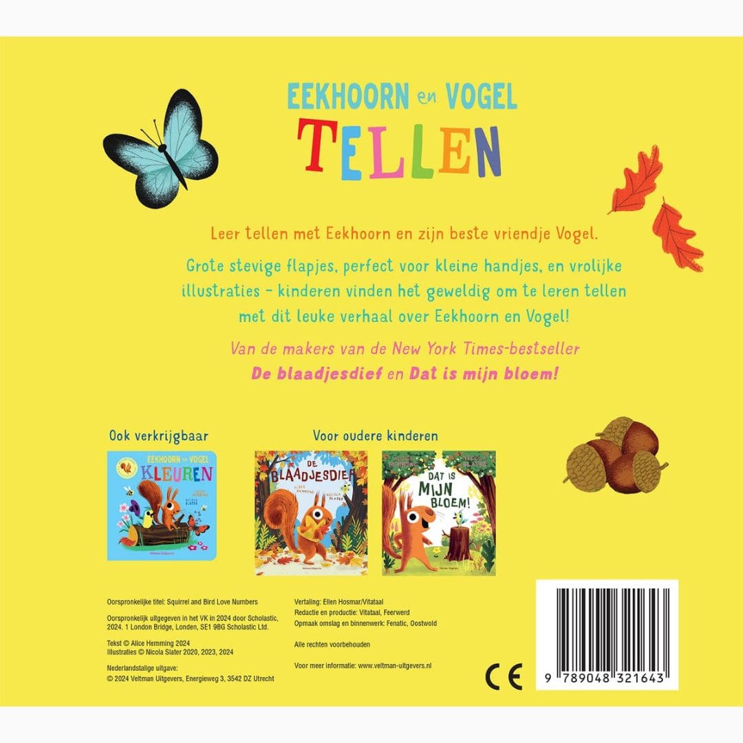 Kartonboek met flapjes om te leren tellen