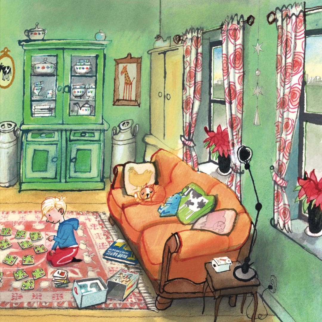 Kerstmis met Boer Boris door auteur Ted van Lieshout en Illustrator Philip Hopman uitgeverij Gottmer