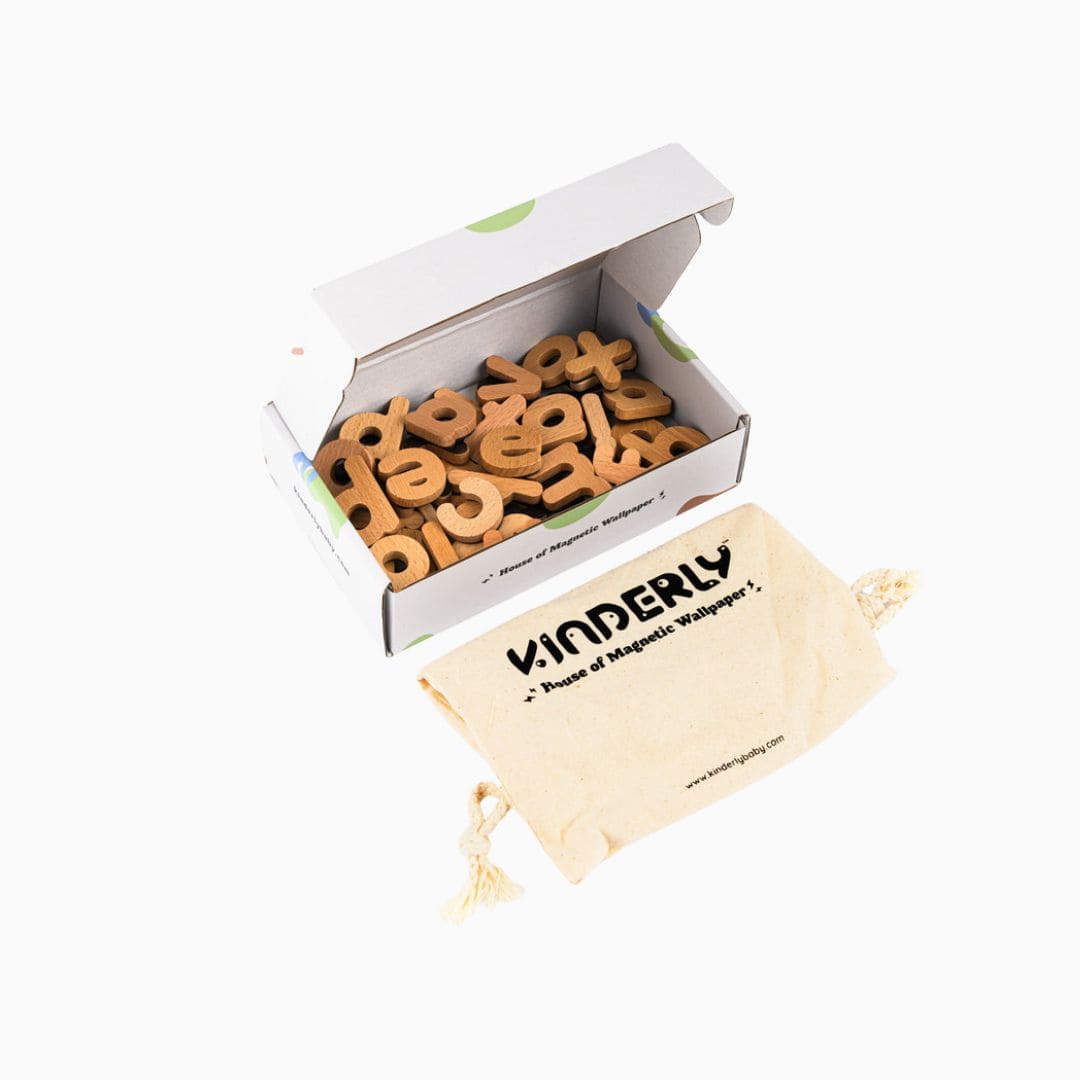 Kinderly magnetisch houten alfabet