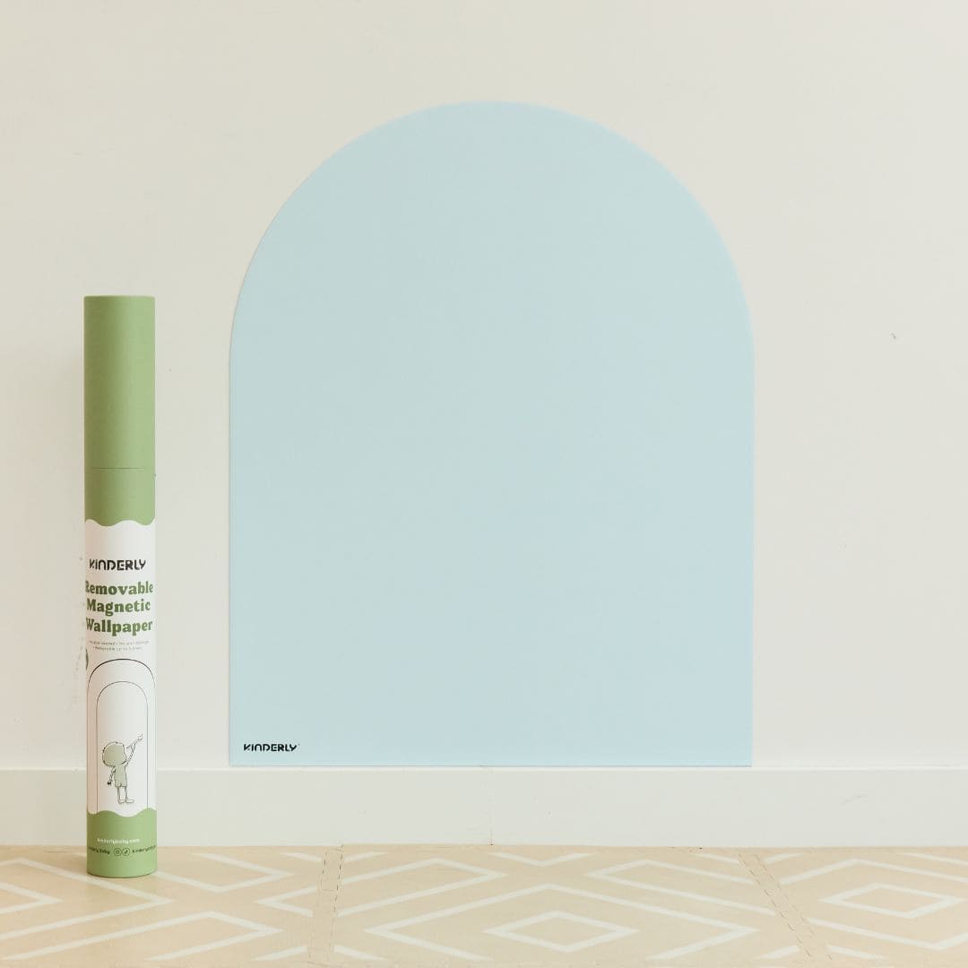 Kinderly magnetisch behang muursticker in de kleur sky blue licht blauw