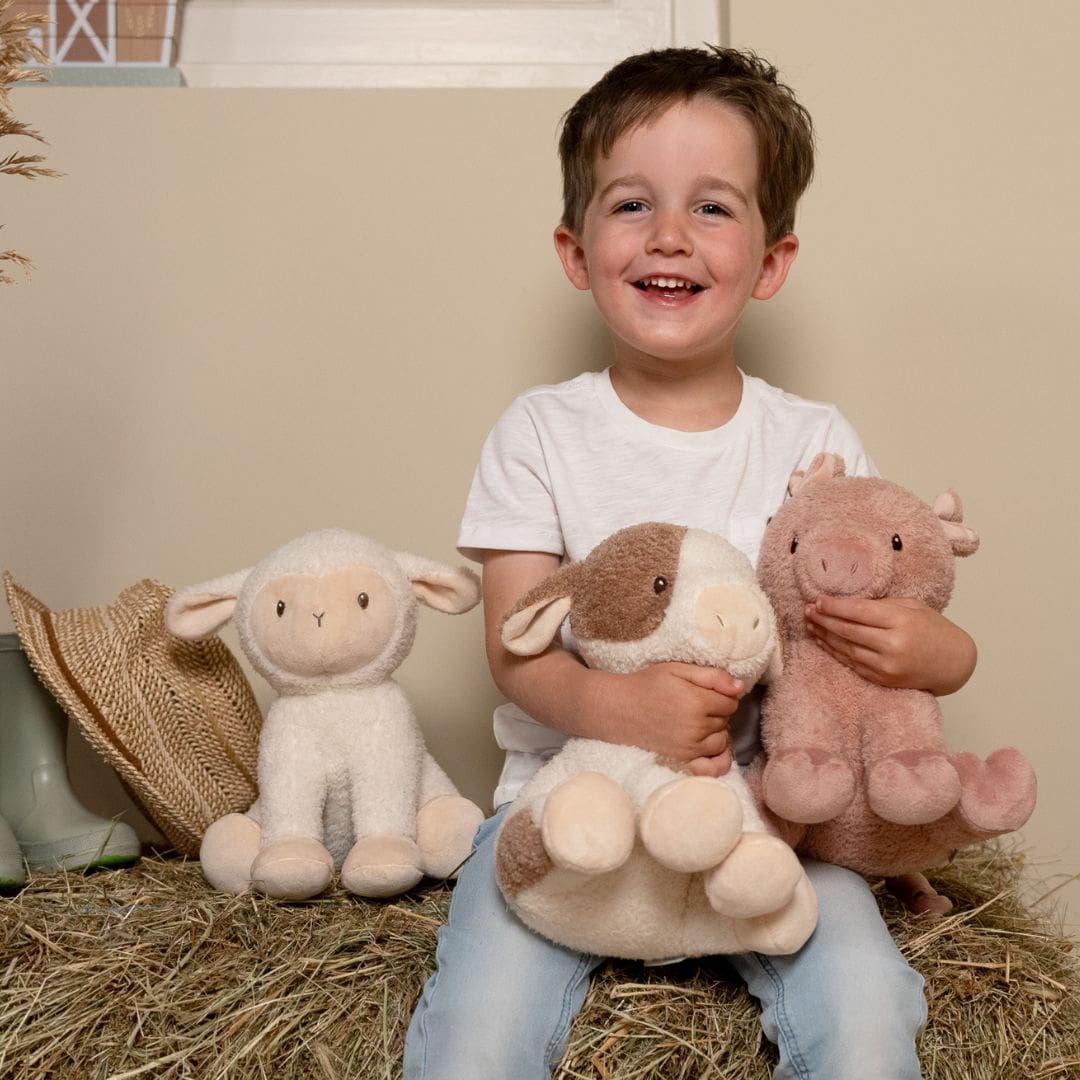 Little Dutch Little Farm knuffel koe groot 25cm